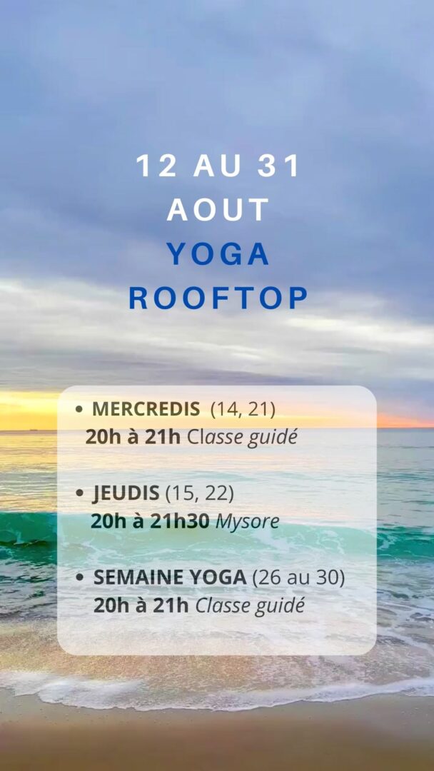 yoga frontignan programme aout 2024